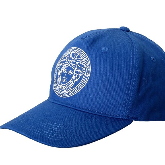 Versace Medusa Logo Print Royal Blue Baseball Cap Hat size 59